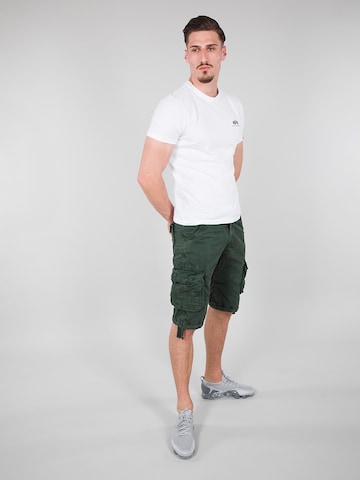 Regular Pantalon cargo ALPHA INDUSTRIES en vert