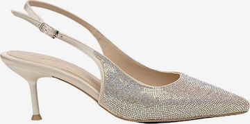 Desa Slingback Pumps in Beige: front