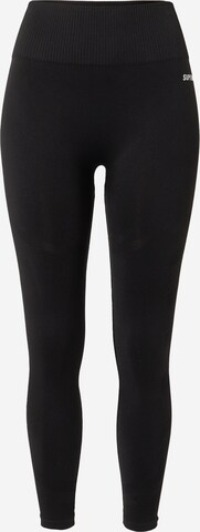 Pantalon de sport Superdry en noir : devant