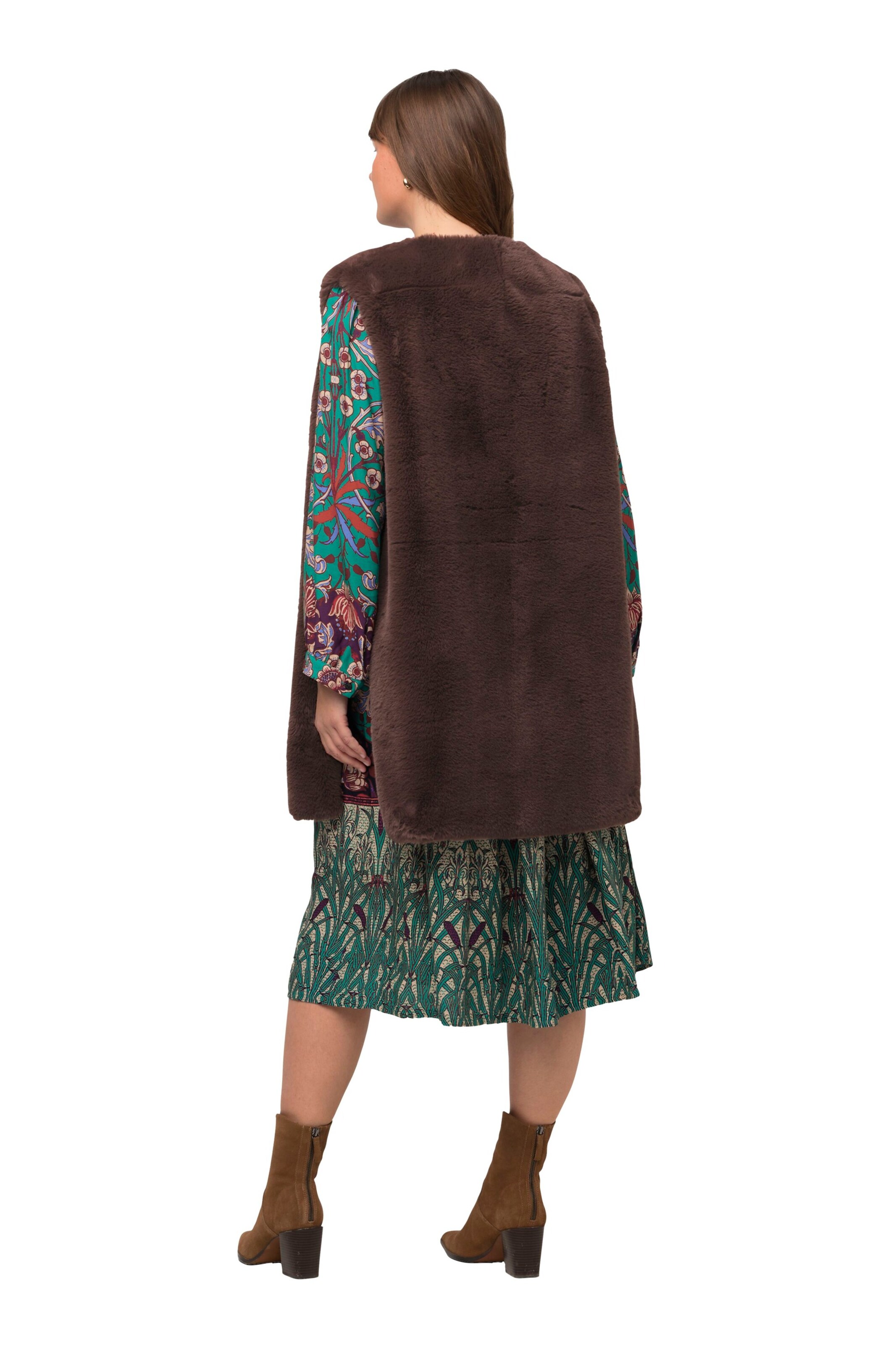 Ulla Popken Bodywarmer in Bruin