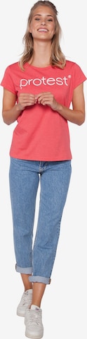 PROTEST Shirt 'CLASSIC LOGO T-SHIRT' in Rot: Vorderseite