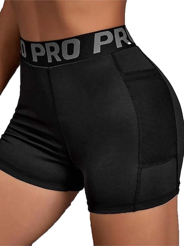 KoJooin Slimfit Spodnie 'Damen High-Waist-Sportshorts mit figurbetontem Schnitt für Yoga und Training' w kolorze czarny