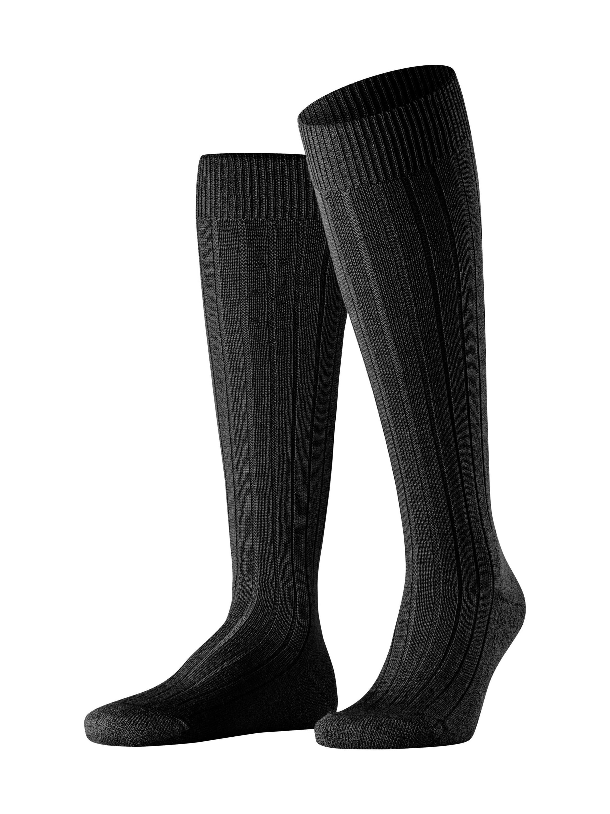 FALKE Knee High Socks 'Teppich im Schuh' in Black