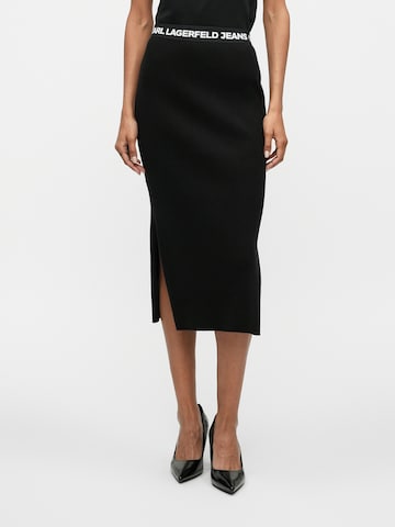 KARL LAGERFELD JEANS Skirt in Black: front