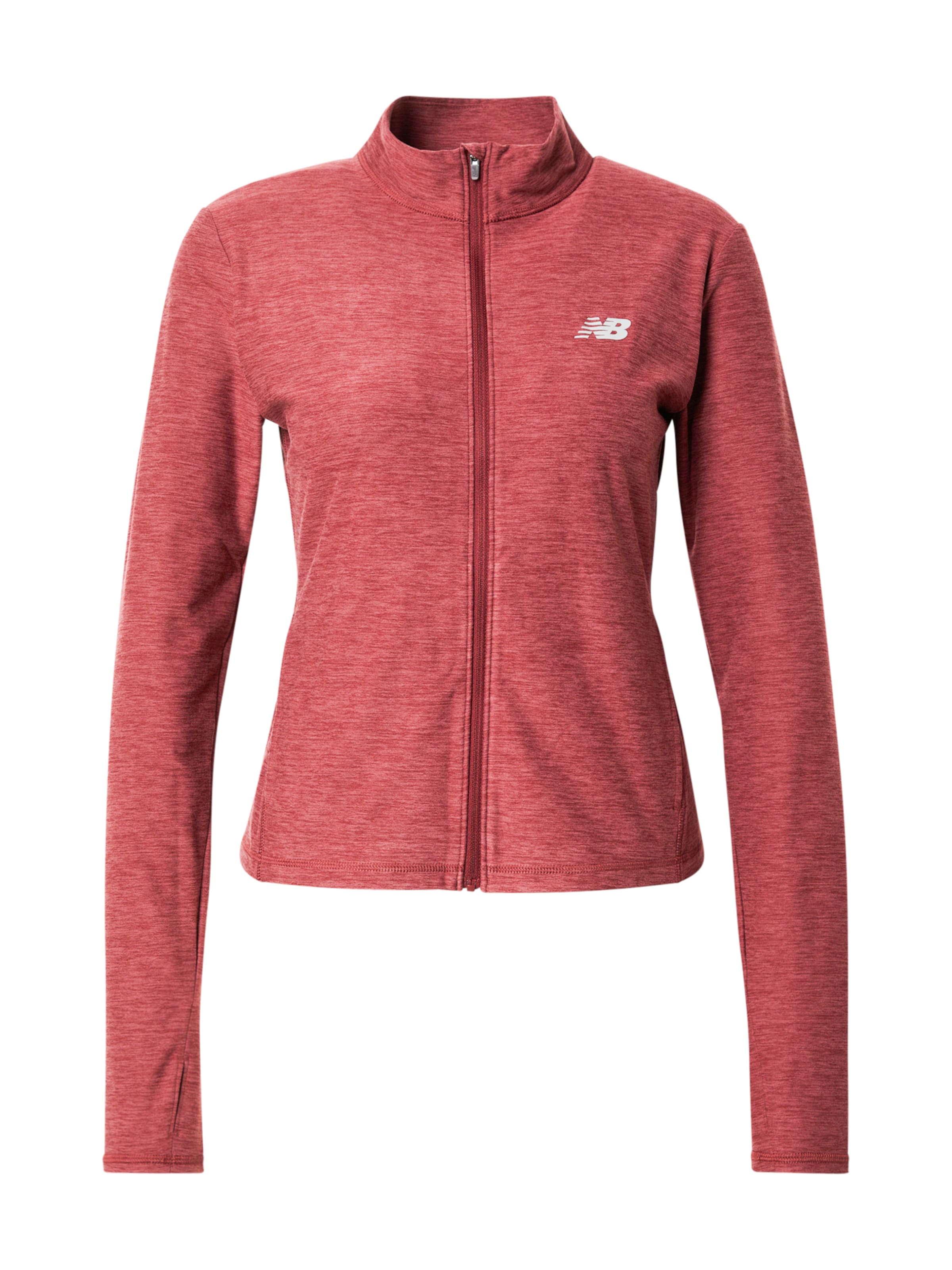 Veste de survêtement new balance en rouge : devant