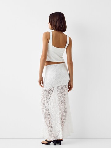 Jupe Bershka en blanc