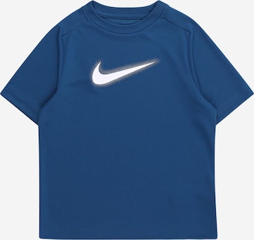 T-Shirt fonctionnel NIKE en bleu : devant