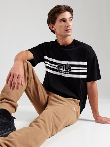 FILA Funkční tričko 'LASNE' – černá: přední strana