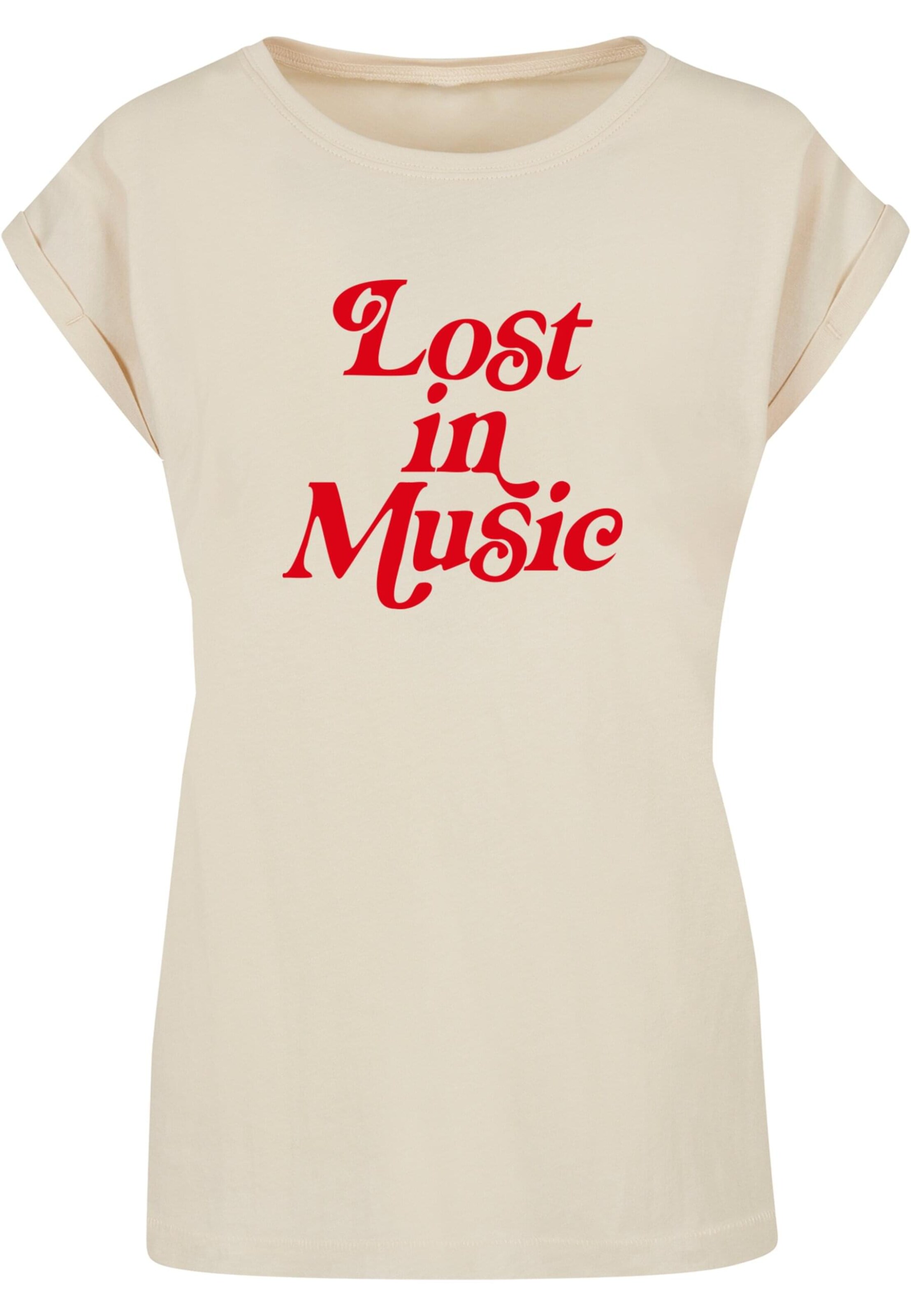 Mister Tee Shirt 'Lost In Music' in Beige: Vorderseite