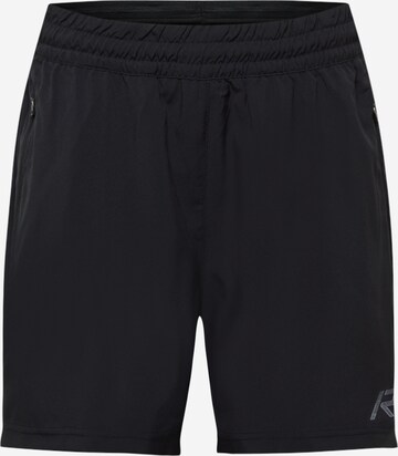 Regular Pantalon de sport Rukka en noir : devant