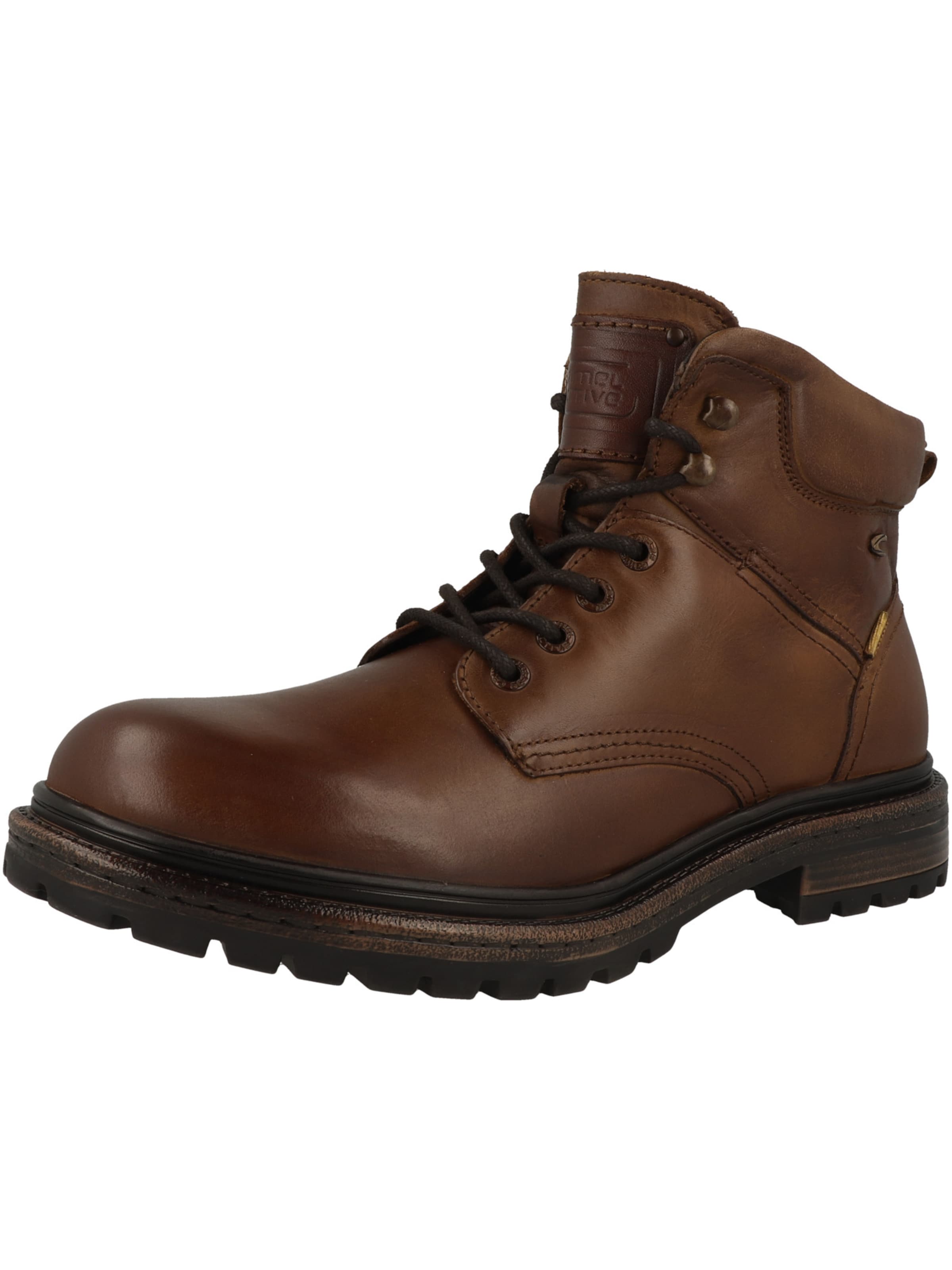 CAMEL ACTIVE - Botas com atacadores em castanho: frente
