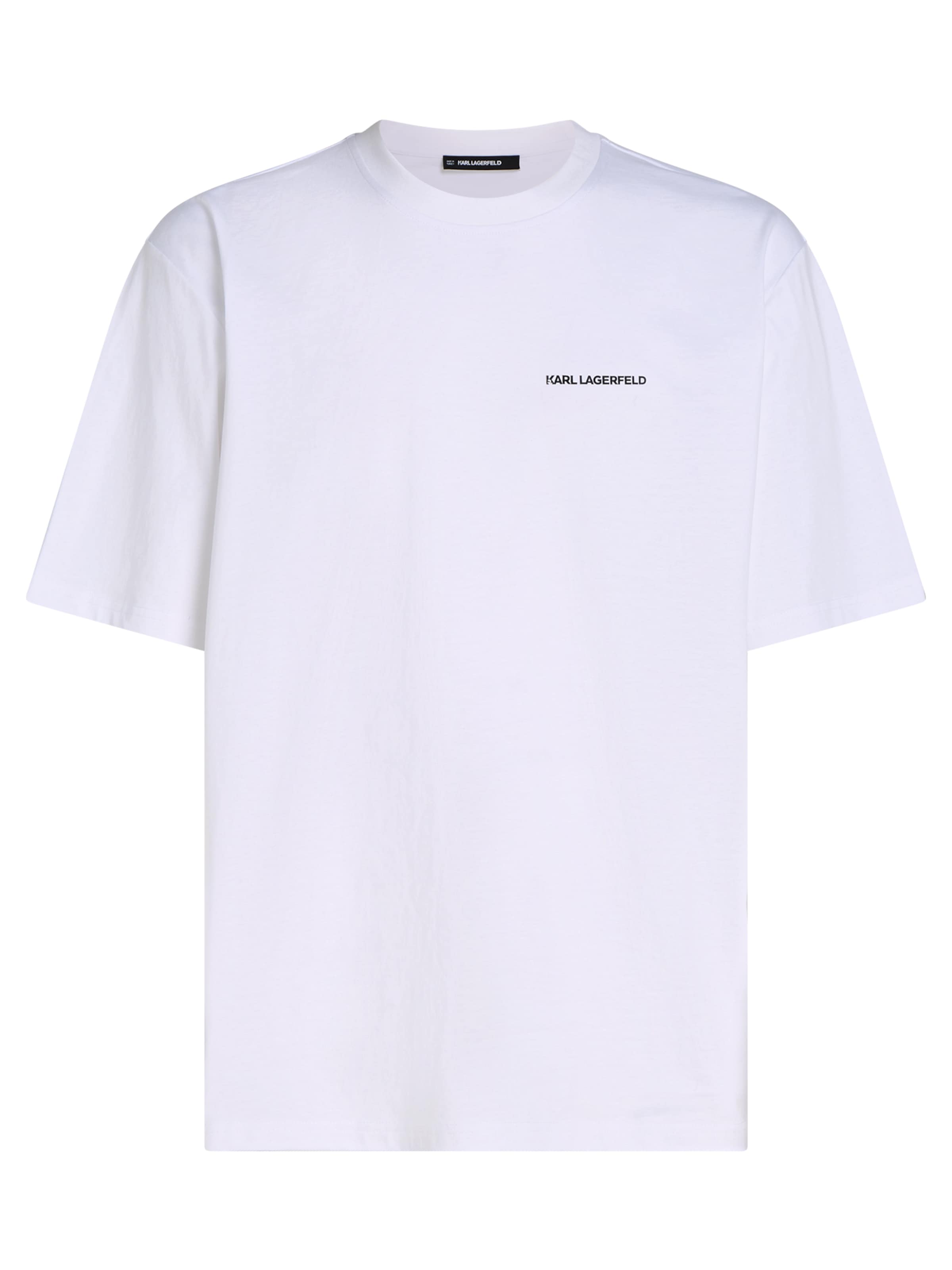 Tricou de la Karl Lagerfeld pe alb: față