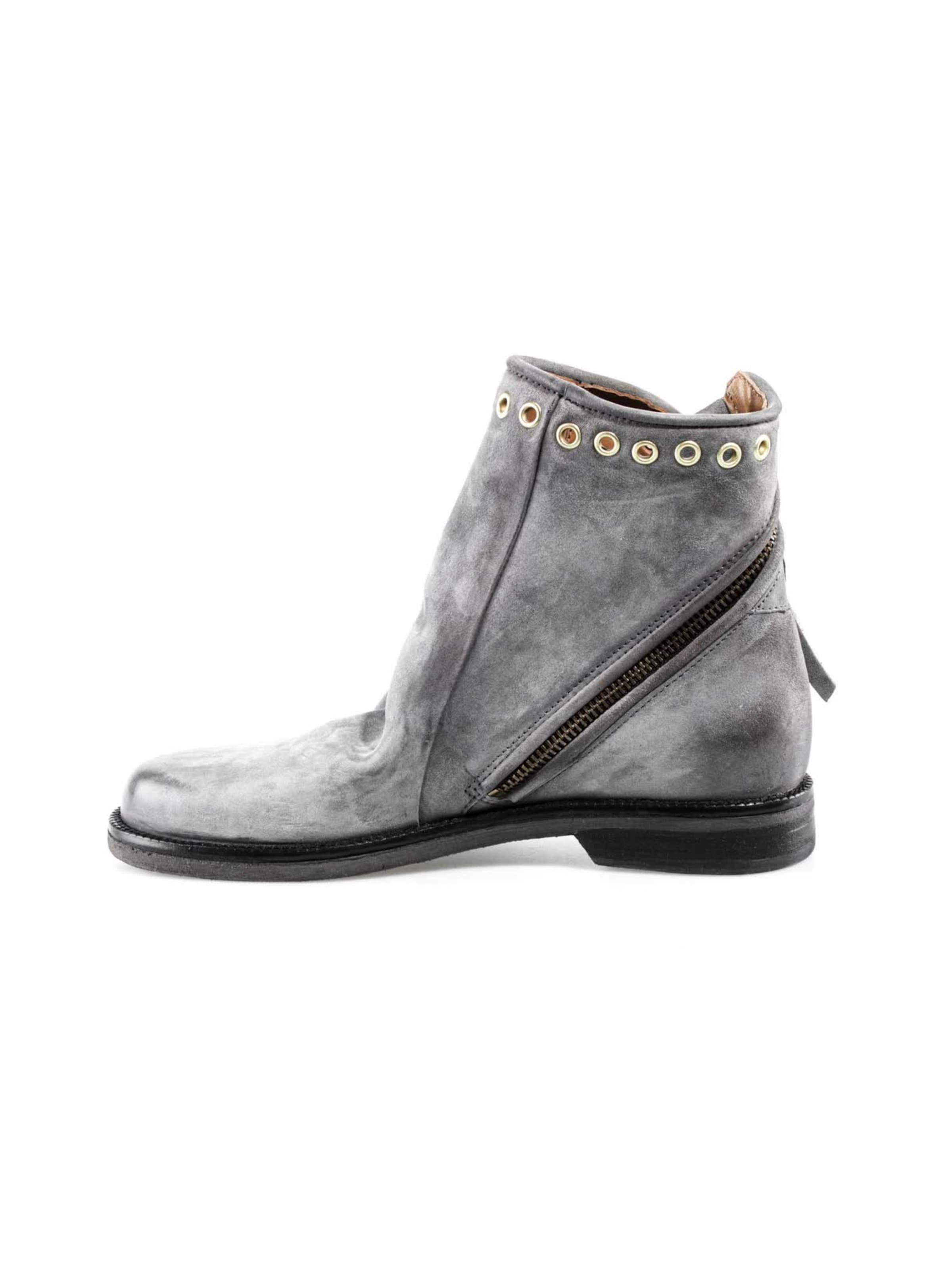 A.S.98 - Botas pelo tornozelo 'ALAYNA' em cinzento: frente