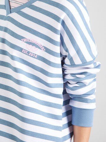 Zwillingsherz Pullover in Blau