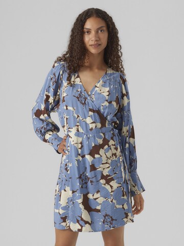 VERO MODA Jurk 'BRITA BERTA' in Blauw: voorkant