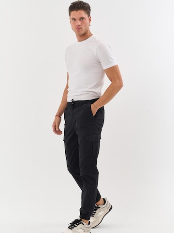 comeor Regular Cargo Pants 'Cargohose Herren' in Black