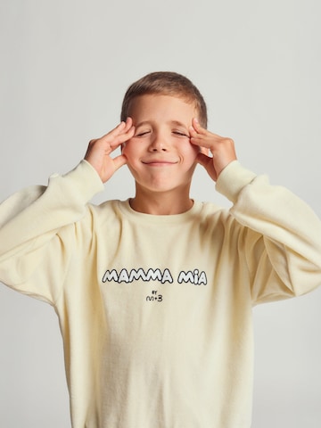 Maru + Bo Set 'VELOUR TRACKSUIT WITH SLOGAN' in Gelb