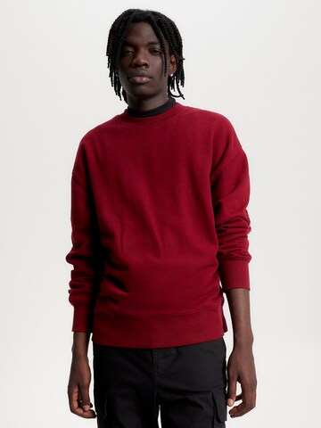 Sweat-shirt Tommy Jeans en rouge : devant