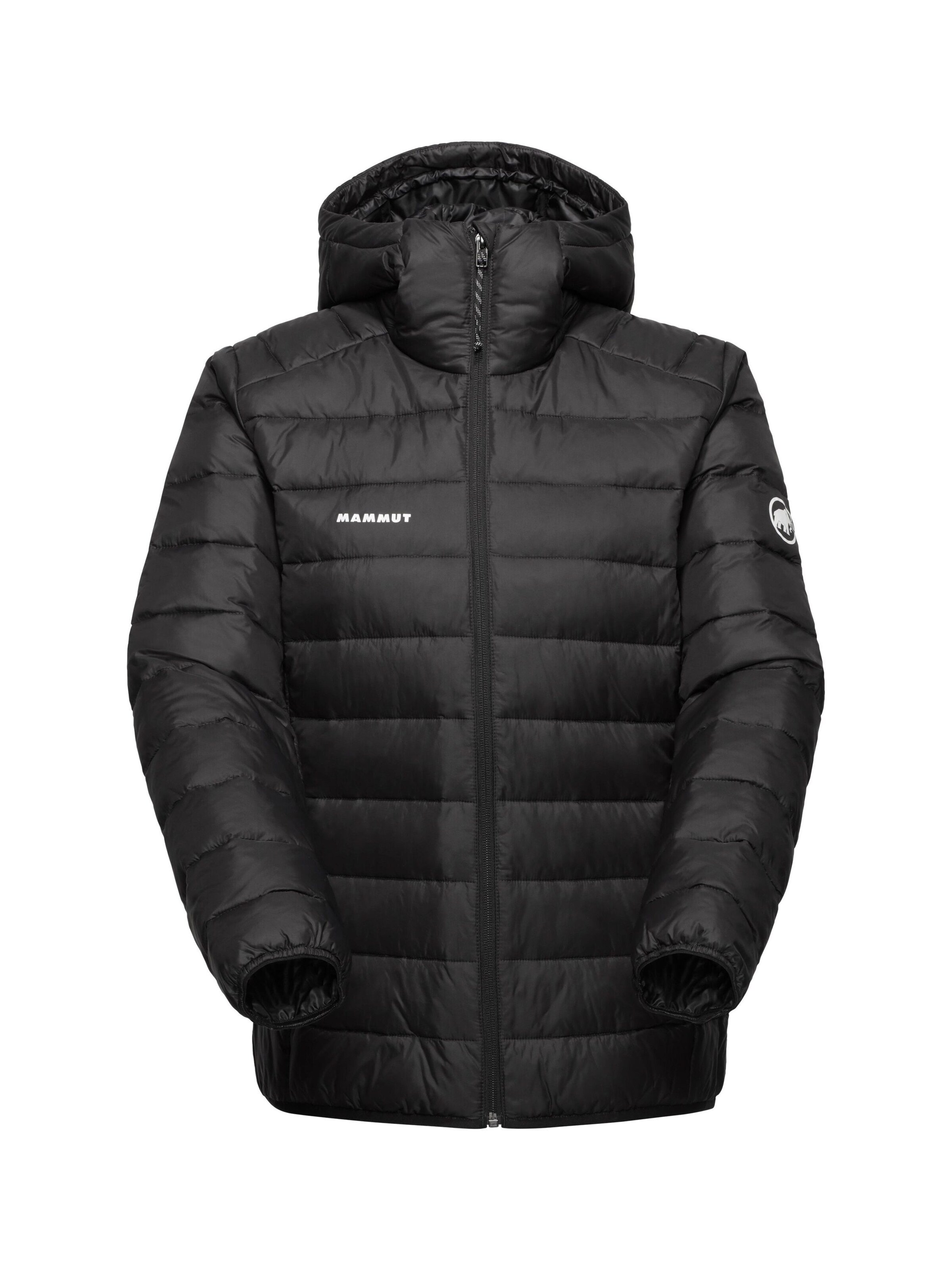 MAMMUT Isolationsjacke ‘Crag’ in Schwarz: Vorderseite