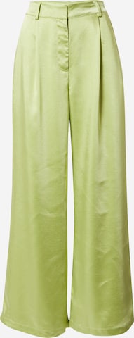 ABOUT YOU x Emili Sindlev Pleat-Front Pants 'Elva' in Green: front