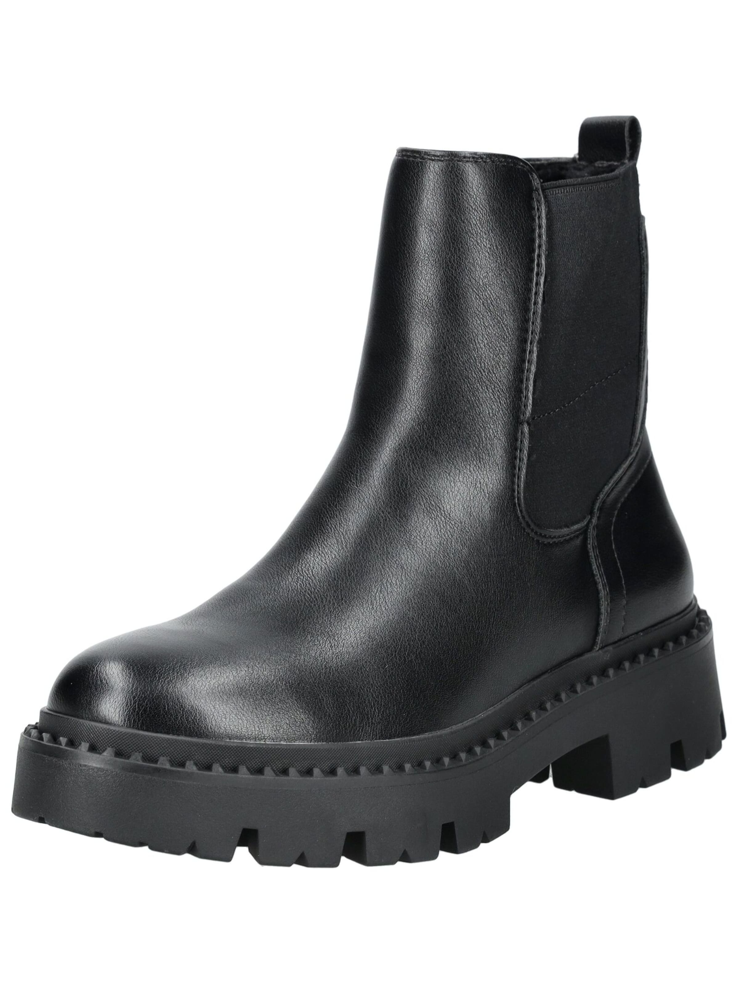 TOM TAILOR Chelsea Boots in Schwarz: Vorderseite