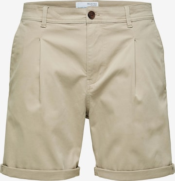 Regular Pantalon chino 'Gabriel' SELECTED HOMME en beige : devant