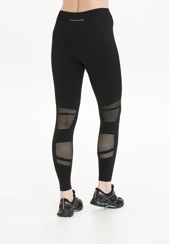 ENDURANCE Skinny Sporthose in Schwarz