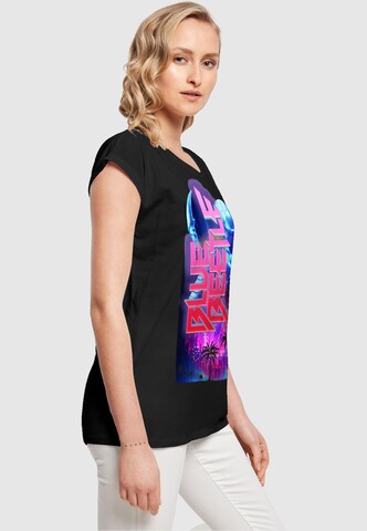 ABSOLUTE CULT Shirt 'Blue Beetle - Pose' in Black