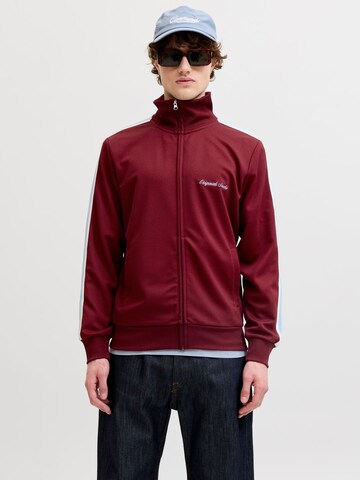 JACK & JONES - Sudadera con cremallera en rojo: frente