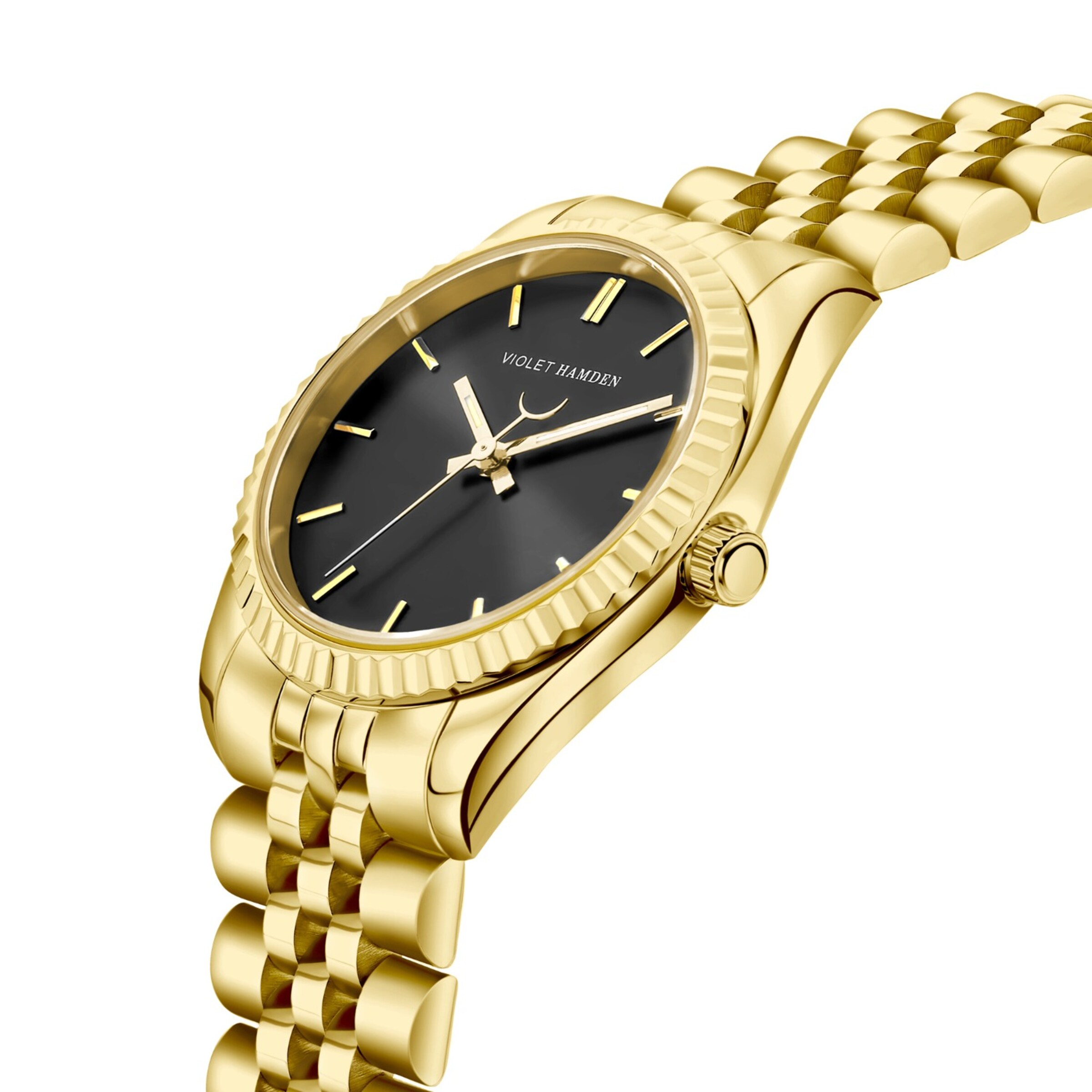 Violet Hamden Analog Watch in Gold