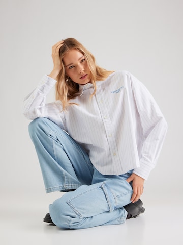 Carhartt WIP Блуза 'Cassel' в бяло: отпред