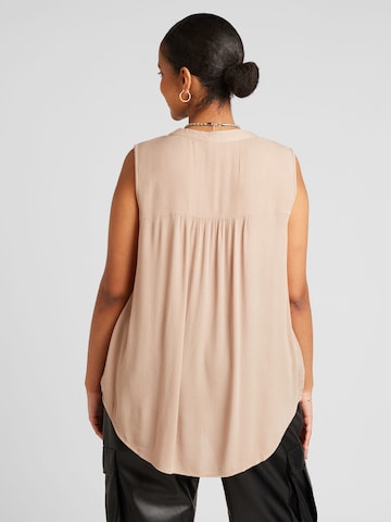 ONLY Carmakoma Bluse 'JETTE' in Beige