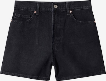 MANGO Regular Jeans 'Zoe' in Zwart: voorkant