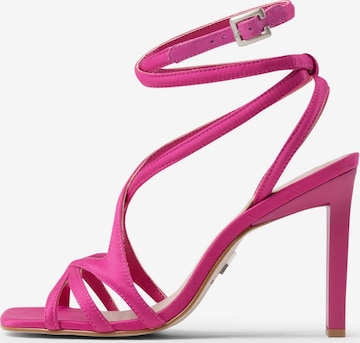 BRONX Sandalen met riem 'New-Aladin' in Roze: voorkant