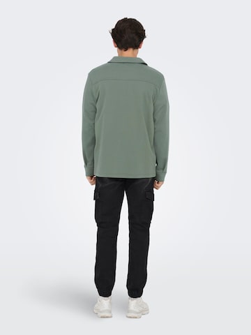 Only & Sons - Ajuste confortable Camisa 'New Kodyl' en verde