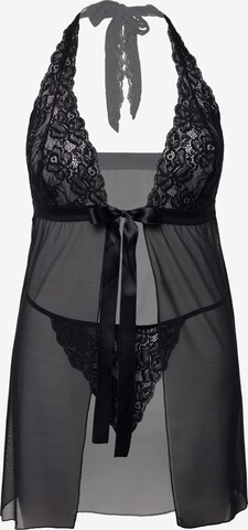 Ulla Popken Negligee in Black: front