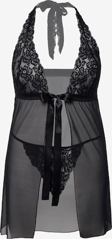 Ulla Popken Negligee in Black: front