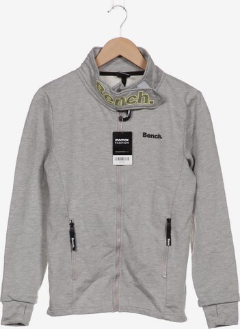 BENCH Sweatshirt & Zip-Up Hoodie in M in Grey: front