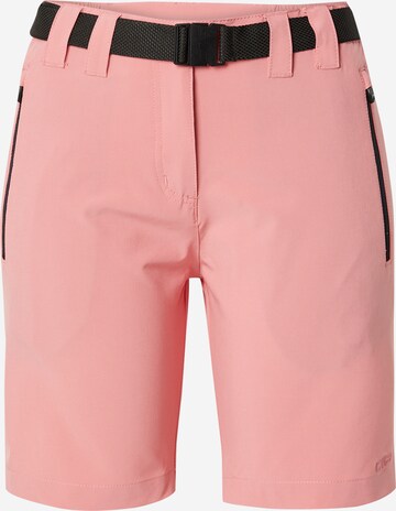 Regular Pantalon outdoor CMP en rose : devant