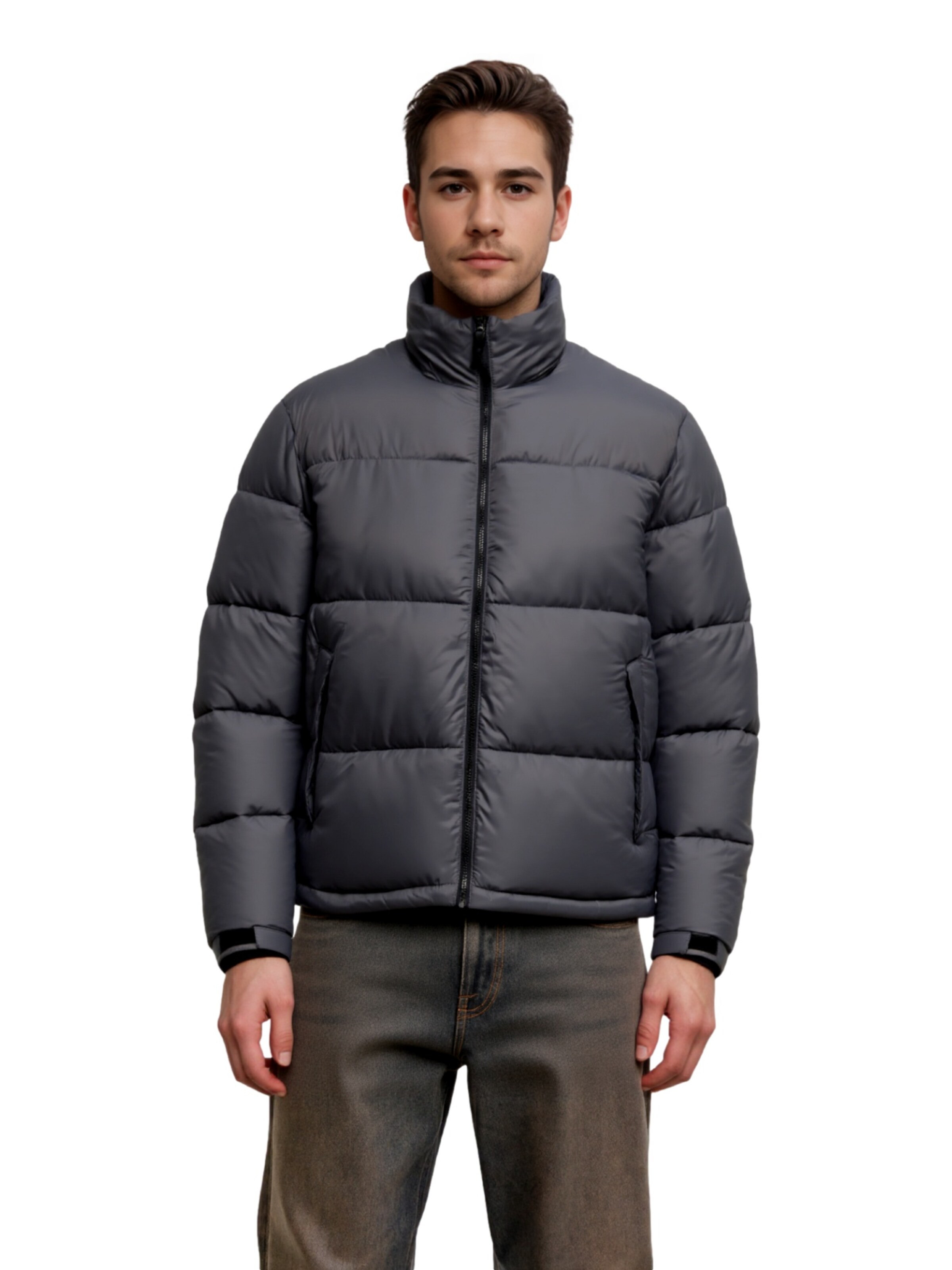 Only & Sons Winter jacket 'ONSMAVERICK' in Grey: front