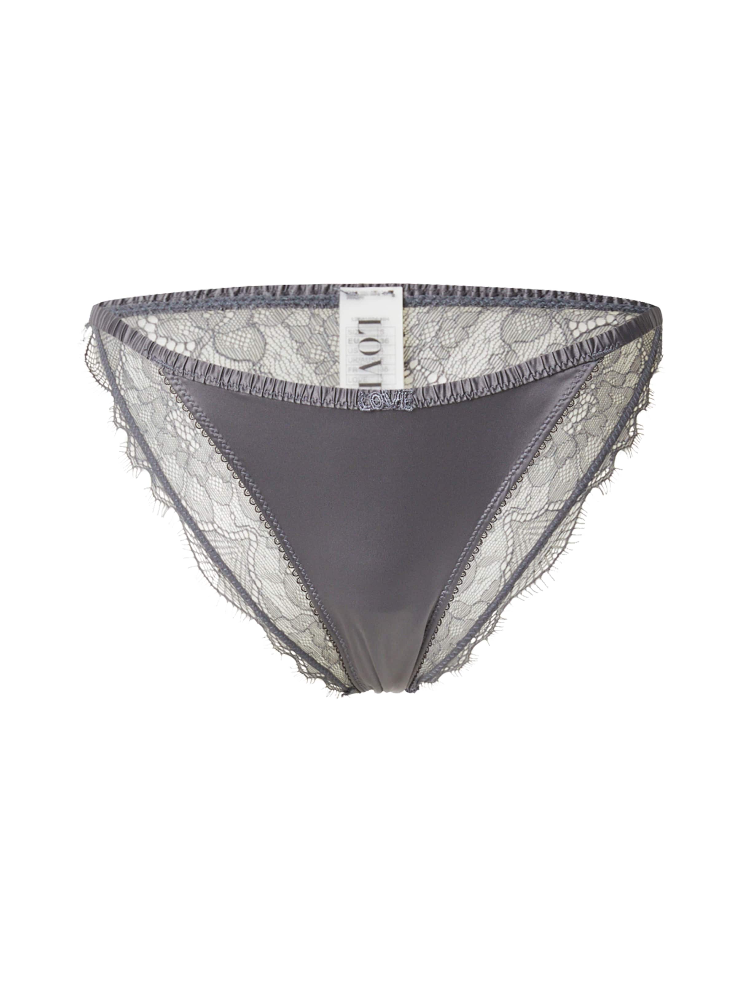 LOVE Stories Spodnje hlačke 'Wild Rose' | siva barva: sprednja stran