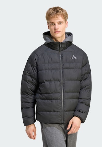 Giacca sportiva 'Essentials' di ADIDAS SPORTSWEAR in nero: frontale
