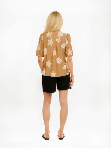 Liberte Essentiel Top ' FLORA ' - barna