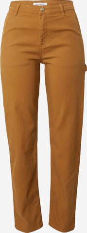 Carhartt WIP Normální Kalhoty 'Hudson' – hnědá: přední strana