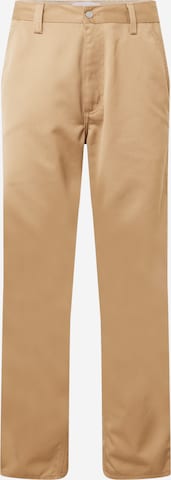 Pantaloni de la Carhartt WIP pe maro: față