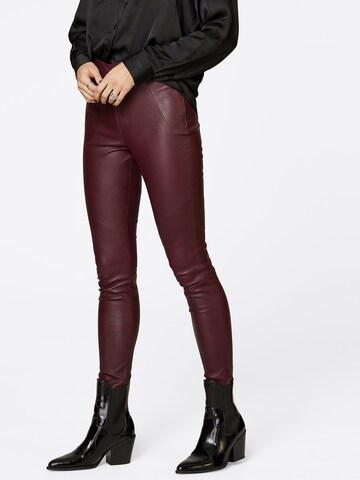 LeGer by Lena Gercke Skinny Leggings 'JOLEEN' in Rood