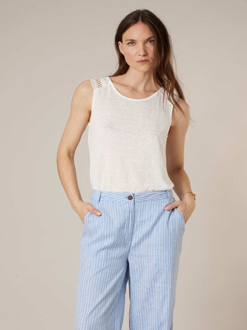 Haut 'Sally' Deeluxe en blanc : devant