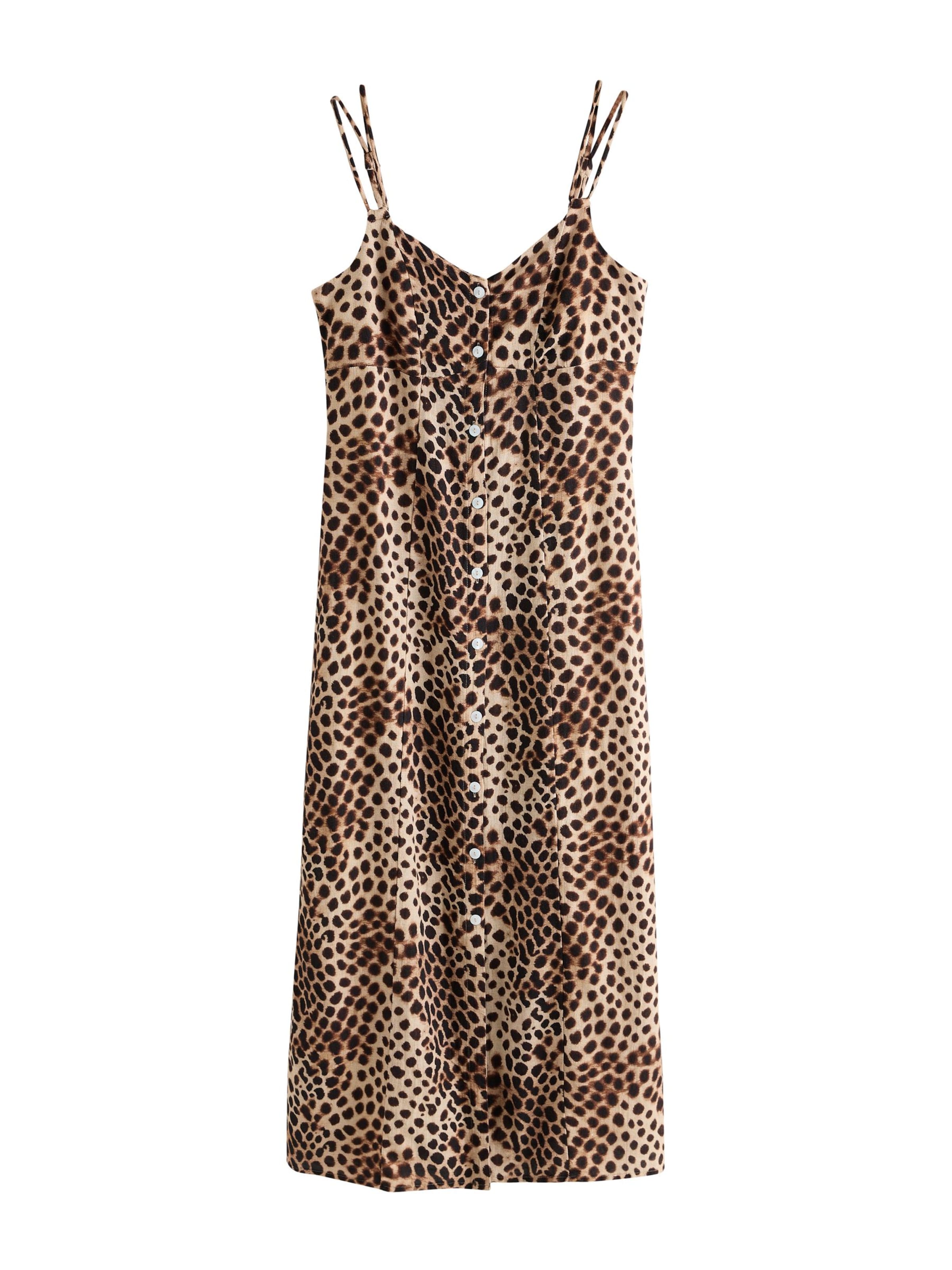 Next Robe d’été en beige clair / brun foncé, Vue avec produit