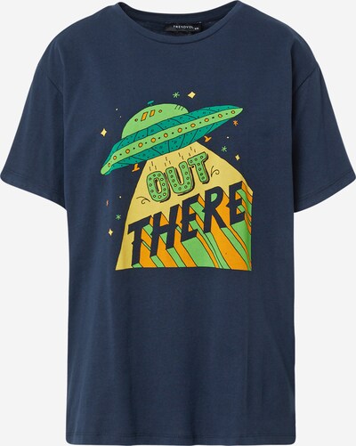 Tricou Trendyol pe albastru închis / galben / verde jad / verde deschis / portocaliu închis, Vizualizare produs