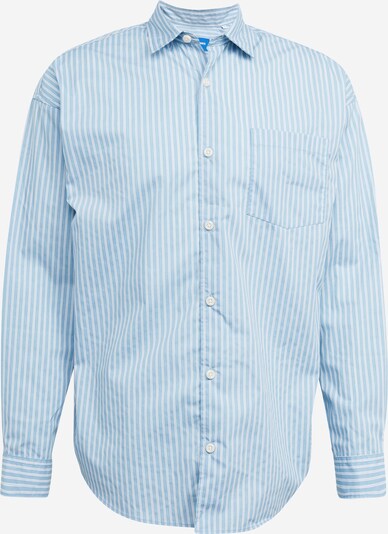 JACK & JONES Skjorte 'BILL' i røgblå / hvid, Produktvisning